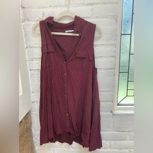 Kimchi blue red pattern dress size l